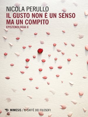 cover image of Il gusto non è un senso ma un compito